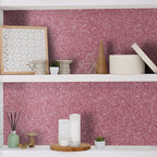 CHIHUT Pink Glitter Wallpaper Stick and Peel 15.7''x100'' Sparkle Glitter - Image 6