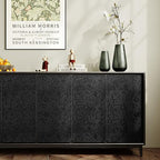 Abyssaly Black Textured Peel and Stick Wallpaper - Image 8
