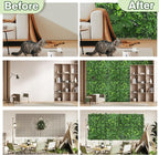 Artificial Green Boxwood Grass Wall Panels: 60"x120"（50SQFT） UV Protected Ivy - Image 5