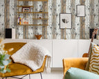 FLFK Shiplap Wallpaper Peel and Stick Removable Wood Wallpaper 16" x 256" Vinyl - Image 3