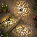 4 Pack Large Solar Fence Lights Metal Solar Powered Outdoor Wall Deck Step - Image 5