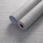 Haimin Grasscloth Wallpaper Textured 24in X 393in Fabric Contact Paper Brown - Image 8