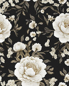 Laatse Boho Wallpaper Peel and Stick Dark Floral Wallpaper by Laatse