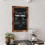 HBCY Creations 20" X 30" Torched Brown Solid Wood Frame Wall Chalkboard - Image 6