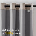 IGEMAEVE Linen Blackout Curtains 108 Inches Long - Image 8