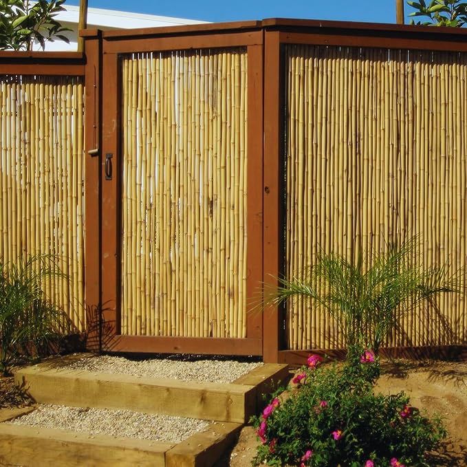 FOREVER BAMBOO Natural Bamboo Fencing Decorative Rolled Fence Panel 0.75 in D x - Image 5