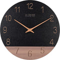 La Crosse Clock 404-3630C 12 inch Dark Sierra Wood Analog Quartz Wall Clock by LaCrosseTechnology