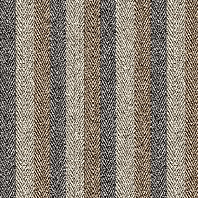 Simon&Siff Textured Fabric Wallpaper Peel and Stick 17.3"x800" Beige/Brown/Grey - Image 3