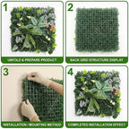 6 Pack 20"x20"Grass Wall Panels-Artificial Boxwood Panels - Image 4
