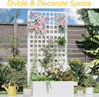 Metal Planter Box with Trellis, Planter Box Trellis with Privacy Screen and - Image 7