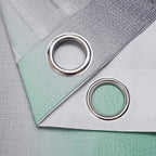 XiDi Curtains for Bedroom Decor, Rainbow Green LightgreyGrey52/45/1 - Image 6