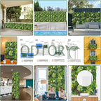 ODTORY Artificial Plant Wall Panels: 80"×120" UV-Anti Faux Grass Wall Backdrop - Image 6