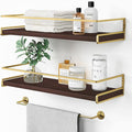 Floating Shelves Bathroom Shelves Over Toilet Set of 2, Bathroom Wall Shelves by Forbena