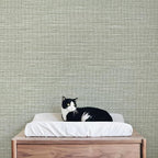 JiffDiff Grasscloth Wallpaper Peel and Stick Cream Grassweave Stick on - Image 8