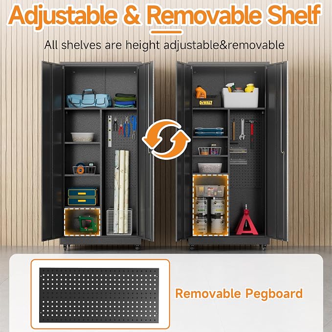 Metal Garage Storage Cabinet - Image 5