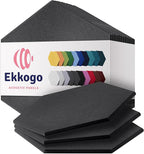 Acoustic Panels 12-Pack Soundproof Wall Panels 14"X12.1"X0.4" Sound Panels High by EkkogoAcousticPanels