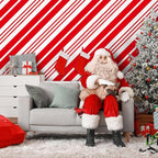 Kochorie 100 Ft x 54 Inch Christmas Candy Cane Striped Tablecloth Roll - Image 6