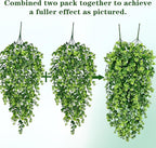 Waipfaru 4Pcs Fake Hanging Plants 3ft Fake Plants UV Resistant Fake Vines - Image 4