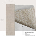 Ansehan Wallcovering W010103 Cosmo Collection 36" W x 8 Yard L, Natural Paper - Image 7