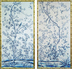 HongFengtang Chinoiserie Bamboo Wall Art Print, Hand Painted Style Vintage - Image 2