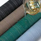 Teal Grasscloth Peel and Stick Wallpaper Texture Contact Paper 15.7" X 120" - Image 3