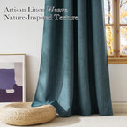 NICETOWN Greyish Blue Room Darkening Curtains 84 inches Long - Image 3