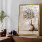 Vintage Olive Tree Canvas Wall Art, Farmhouse Aesthetic Oil Painting, Rustic - Image 6