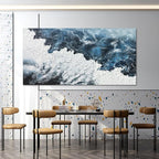 Canvas Wall Art Decor Large Blue White Wall Art Prints Abstract Canvas Wall - Image 6