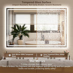 60x36 Inch LED Lighted Bathroom Mirror - Image 4