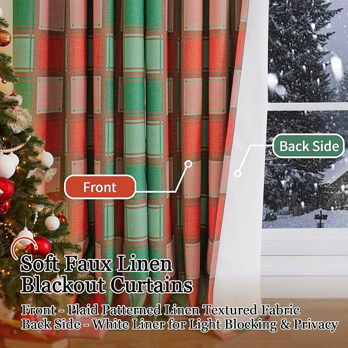 Lajode Plaid Curtains Gingham Patterned - Image 5