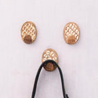 Indian Shelf 6 Lb- 3 Pieces Decorative Wood Adhesive Wall Hooks–Boho Peel and - Image 9
