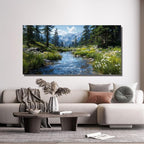 Canvas Wall Art Decor Green Nature Wall Art Prints Artwork - Image 4