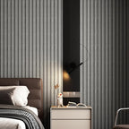 Peel and Stick PVC Slat Wall Panels, Wood Grain Self-Adhesive Soundproof - Image 2