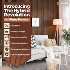 Avana Acoustic Wood Wall Panels – 93.2x11.25 Inch Panels – Fits 94x12 Layout – - Image 2