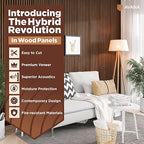 Avana Acoustic Wood Wall Panels –93.2x11.25 Inch Panels – Fits 94x12 Layout – - Image 2