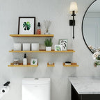 Long Floating Shelves for Wall Decor, Long Wall Mounted Storage Shelf for - Image 4