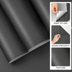 practicalWs 15.7"x 984.2" Grey Wallpaper Self Adhesive Peel and Stick Wall - Image 2