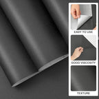 practicalWs 15.7"x 590.5" Grey Wallpaper Self Adhesive Peel and Stick Wall - Image 2