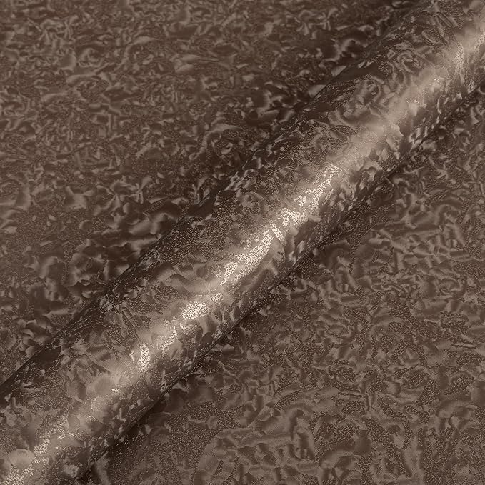 Abyssaly Brown Peel and Stick Wallpaper Vintage Embossed Floral Contact Paper by Abyssaly