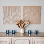 SnugLife 2 Pcs Wood Mountain Wall Art - Image 9