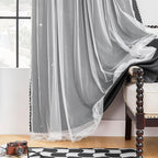 XiDi Curtains for Bedroom Decor, Rainbow Black 52/90/1 - Image 4