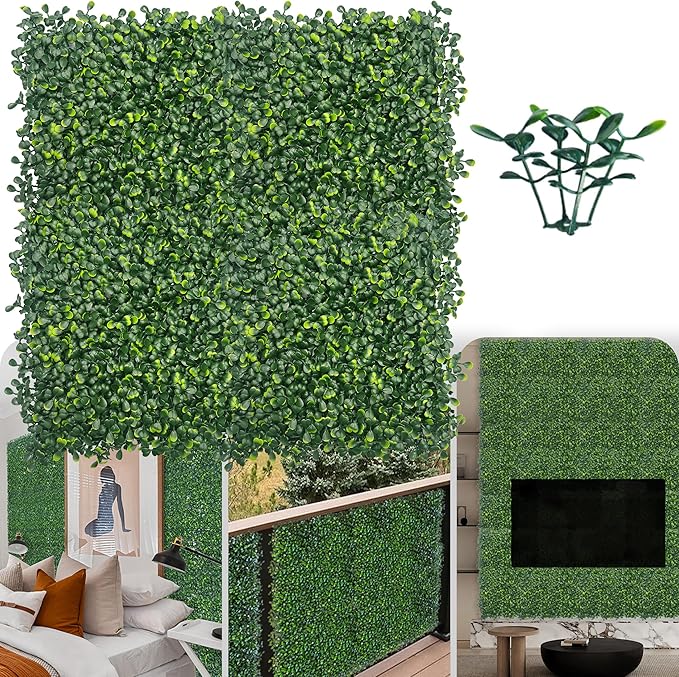 ODTORY Artificial Grass Wall Panel Backdrop, 10 X 10 in 16P UV-Anti Greenery by ODTORYHOME