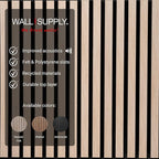 Wall!Supply 3D Soundproof Wall Panels – Acoustic Natural Oak Finish – EPS Foam - Image 4
