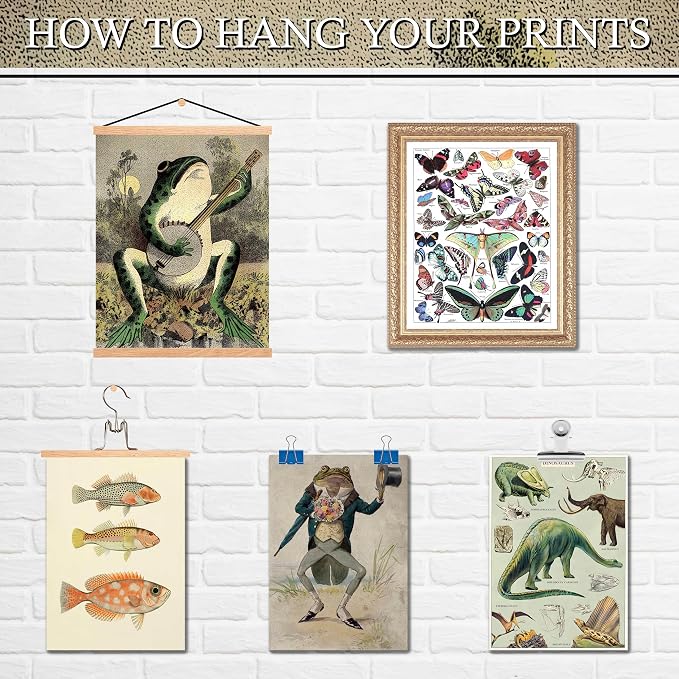 LANCHI95 6 Pcs Vintage Botanical Wall Art Set – Unframed Aesthetic Cottagecore - Image 5