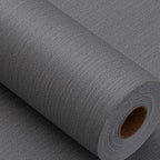Haimin Fabric Wallpaper Textured Contact Paper Grey Peel and Stick Faux Linen by HaiminHomeDecorWallpaper