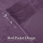 NICETOWN Lavender Purple Velvet Curtains 84 inches Long - Image 7