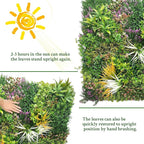 ODTORY Artificial Greenery Grass Wall Panels: 40'' x 120'' UV-Anti Faux - Image 7