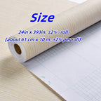 Haimin Grasscloth Wallpaper Textured 24in X 393in Fabric Contact Paper Textured - Image 5