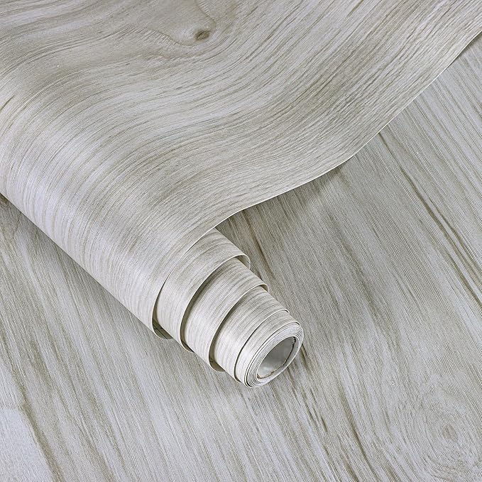 Vinjiasin Wood Peel and Stick Wallpaper Oak Light Wood Grain Contact Paper by Vinjiasin