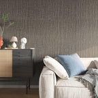 VEELIKE Truffle Brown Grasscloth Peel and Stick Wallpaper Faux Woven Grasscloth - Image 3